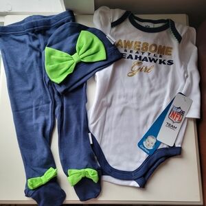 Seattle Seahawks Baby Outfit